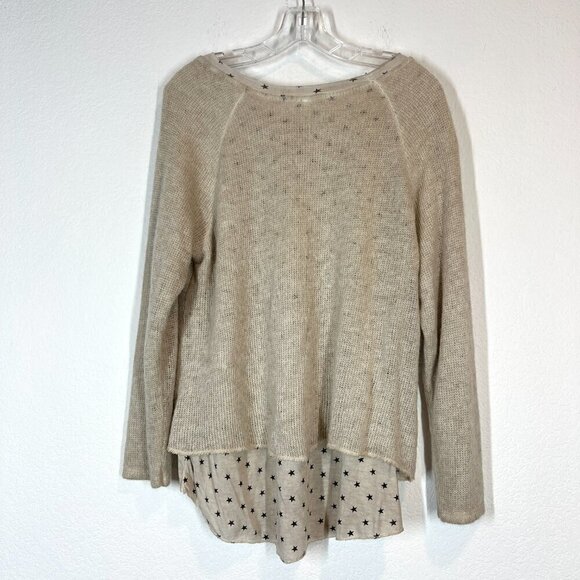 Sweater Tunic Top Layered Star Oversized Mohair XS - Picture 2 of 7